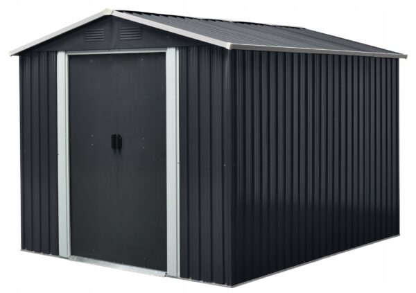 DOMEK NARZĘDZIOWY OGRODOWY 196x194x188cm BLASZANY METALOWY ALTANA GARAŻ
