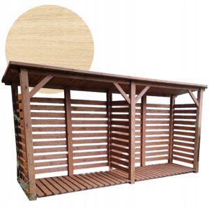 Drewutnia wiata 2 x 1,1m + drewutnia 2 x 1,1m DARMOWA DOSTAWA