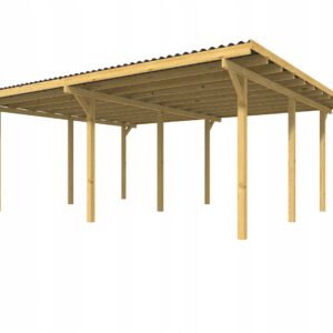 WIATA GARAŻOWA 595x495cm PŁYTA PVC PODWÓJNA