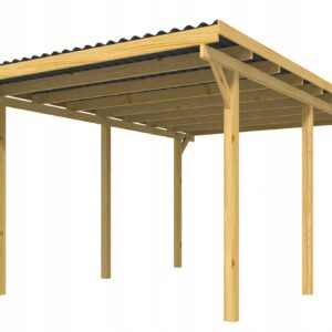Wiata garażowa 300x500 CARPORT - zadaszenie PVC