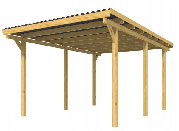 Wiata garażowa 300x500 CARPORT - zadaszenie PVC